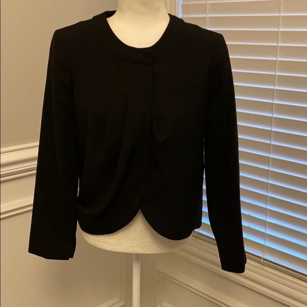 JCrew Wool Draped Front Blazer Sz 6